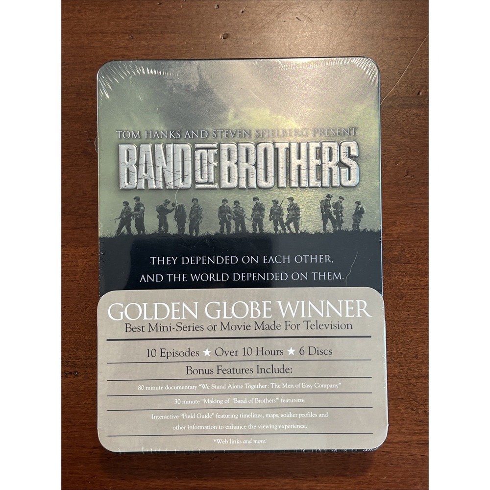 Band of Brothers 6-Disc DVD Tin Box Set HBO Mini Series Tom Hanks‎ New Sealed